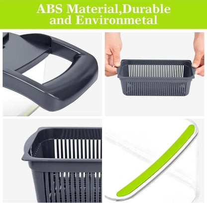 Multi Funtional vegetable cutter with 7 blades for easy slicing and dicing.