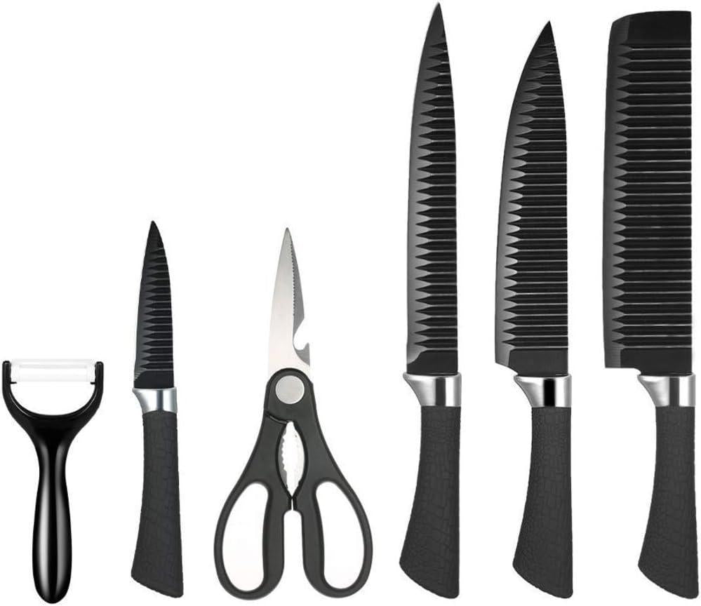 6 Piece stainless Steel Chef Knife Set