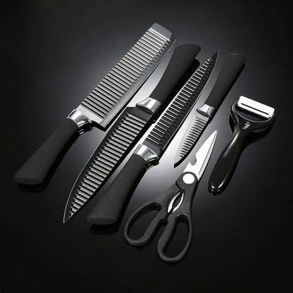 6 Piece stainless Steel Chef Knife Set