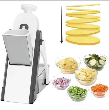 5 in 1 multi funtional vegetable and fruit slicer with 40 Thickness Adjustment.