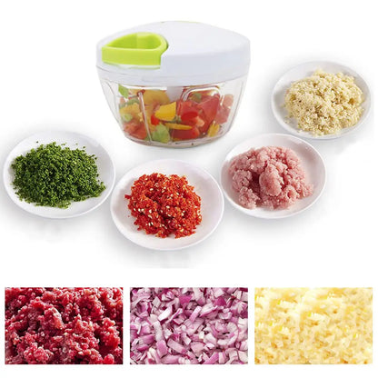 Hihg Quality 500 ML Manual Pull Chopper Hand Pull Food Processor, Vegetable & Garlic Cutter