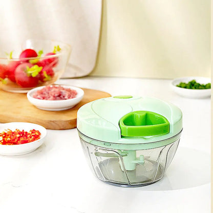 Hihg Quality 500 ML Manual Pull Chopper Hand Pull Food Processor, Vegetable & Garlic Cutter