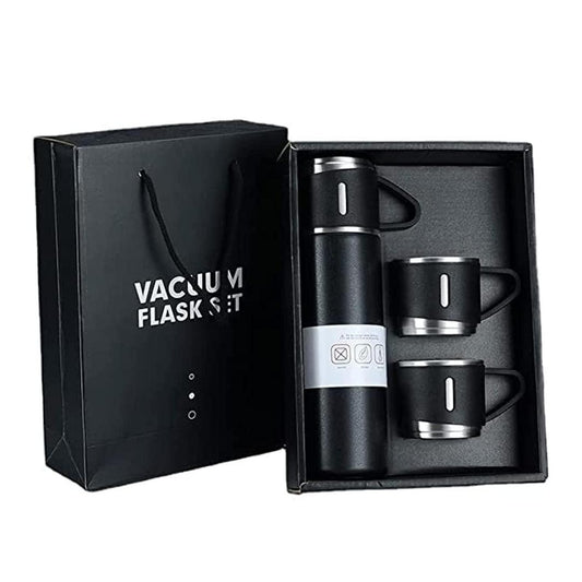 Premium vaccuum water bottle Black stainless steel