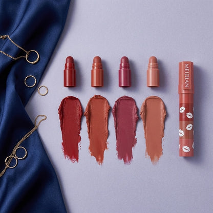 4 in 1 Matte Lipstick Long Lasting, Highly Pigmented