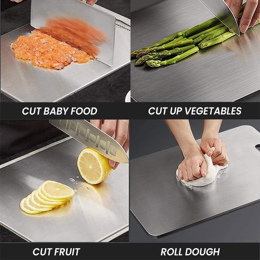 Stainless Steel Cutting Board 30×38cm for Kitchen