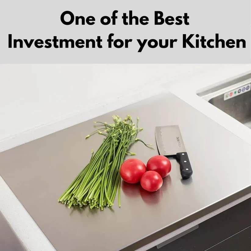 Stainless Steel Cutting Board 30×38cm for Kitchen