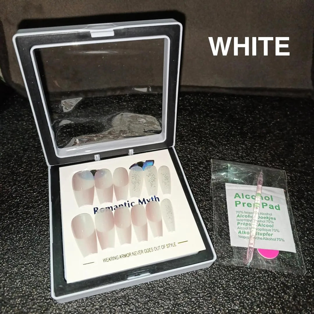 Romantic Myth 100 Pcs Natural Look Fake Nails Set