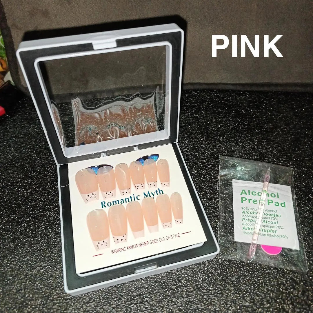 Romantic Myth 100 Pcs Natural Look Fake Nails Set