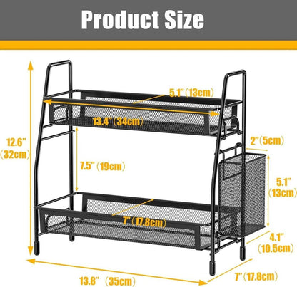 Black Stainless Steel Kitchen Storage Organizer 1 PC