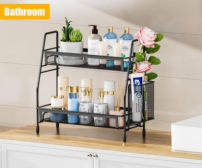 Black Stainless Steel Kitchen Storage Organizer 1 PC