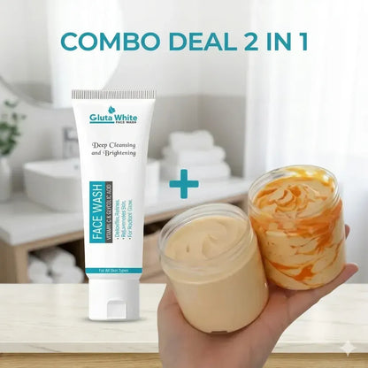 Face Wash + Whitening Cream 2 in 1
