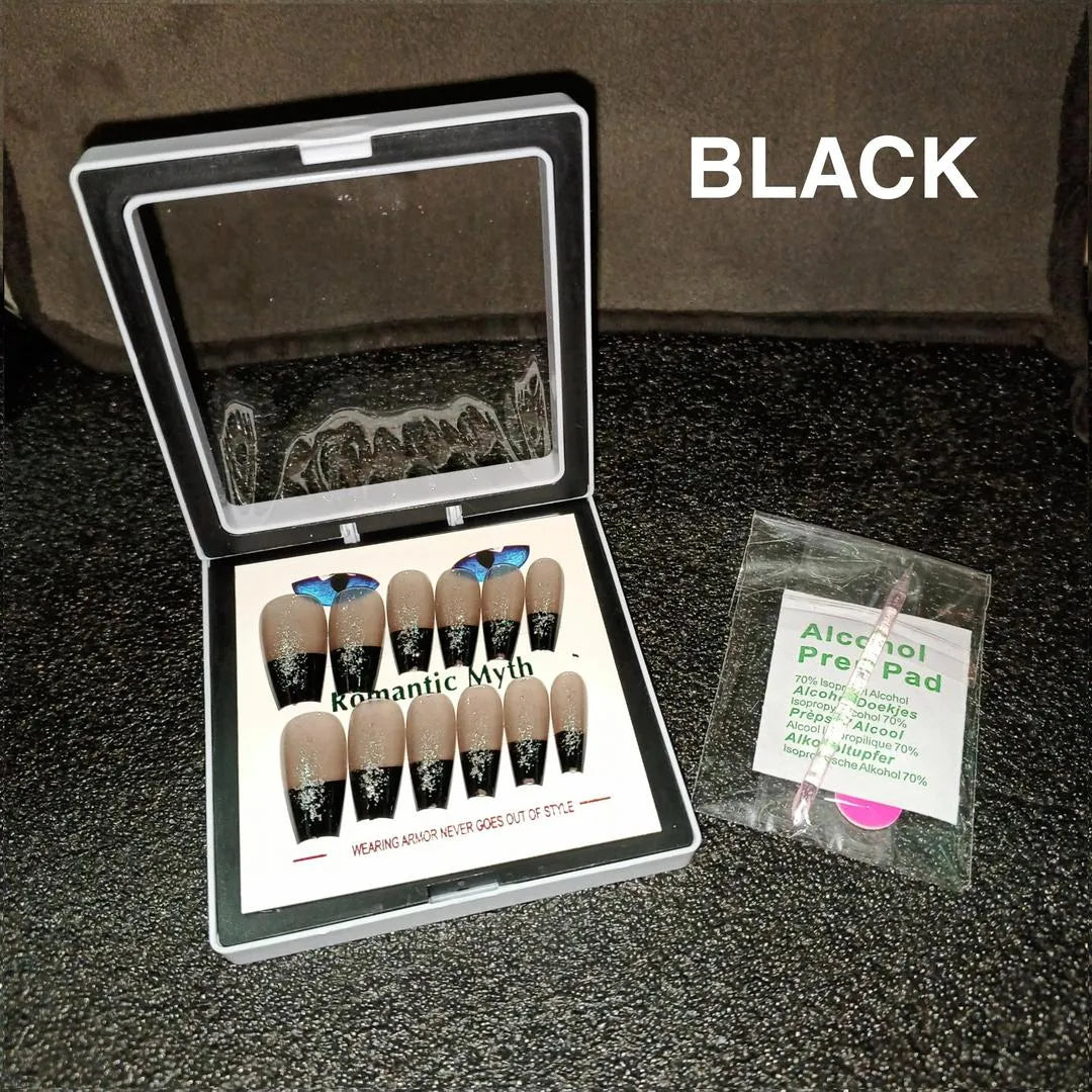 Romantic Myth 100 Pcs Natural Look Fake Nails Set