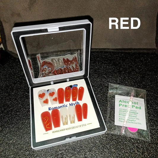Romantic Myth 100 Pcs Natural Look Fake Nails Set